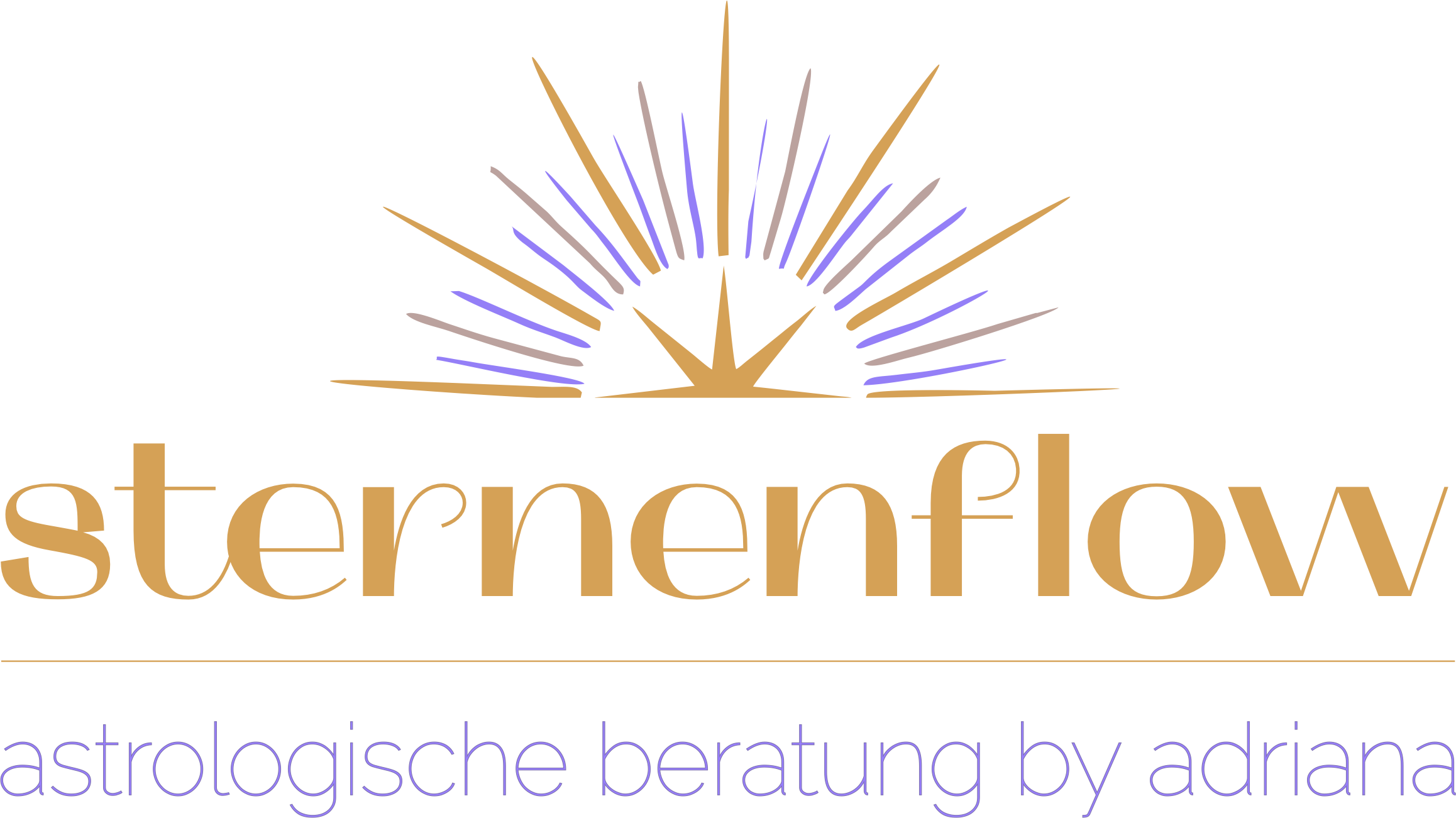 Sternenflow Logo – Astrologische Beratung und Geburtshoroskope von Adriana